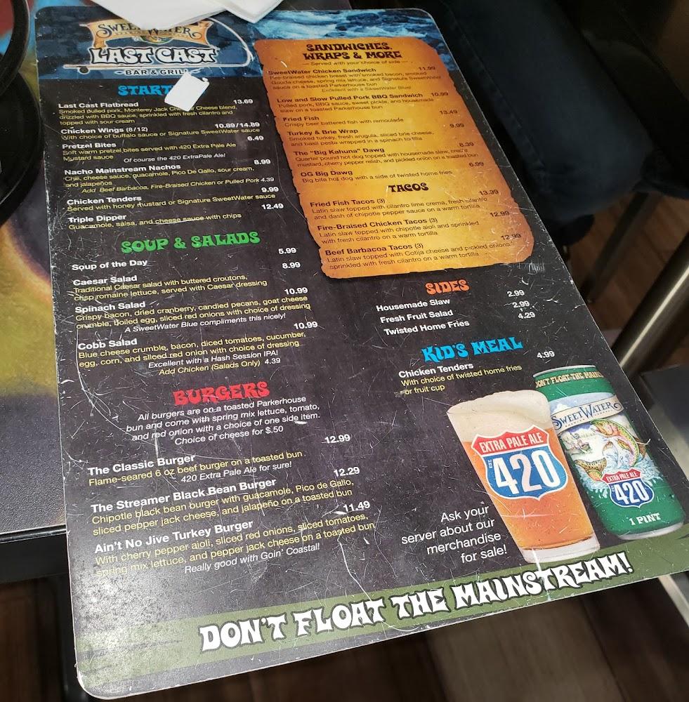 SweetWater Brewing Company Menu image 3